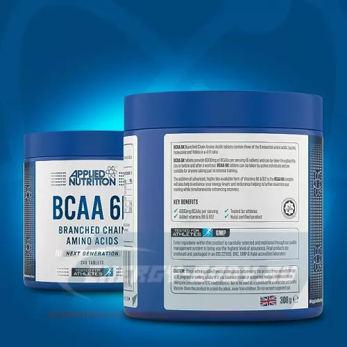 ВСАА Applied Nutrition BCAA 6K (6000mg) Capsules 240 таблеток