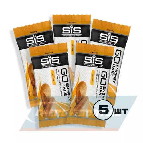 Батончик энергетический SCIENCE IN SPORT (SiS) GO Energy Bake Апельсин, 5 x 50 г