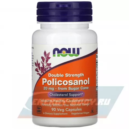  NOW FOODS Policosanol 20 mg Plus 90 Вегетарианские капсулы