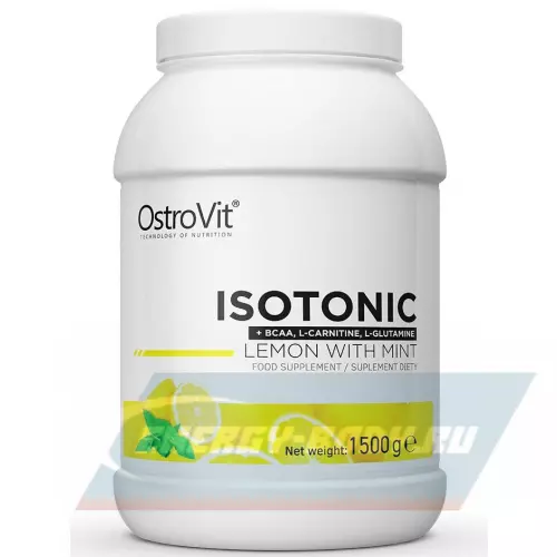  OstroVit Isotonic (+BCAA, L-Carnitine, L-Glutamine) Лимон-мята, 1500 г