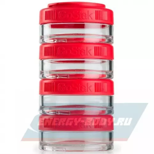  BlenderBottle GoStak Tritan™ 4 контейнера x 40 мл, Красный