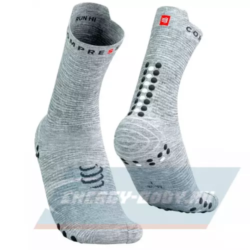  Compressport Носки V4 Run Hi Grey Melange Black T4