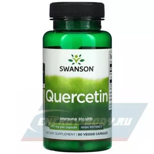  Swanson High Potency Quercetin 475 mg 60 вегетарианских капсул