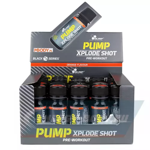 Предтерник OLIMP Pump Xplode Shot 60 мл no caffeine Фруктовый пунш, 20 x 60 ml