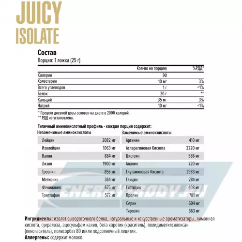  MAXLER Juicy Isolate Ананас, 500 г