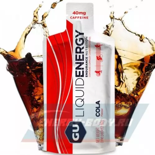 Энергетический гель GU ENERGY GU Liquid Enegry Gel caffeine Кола, 6 саше x 60 g
