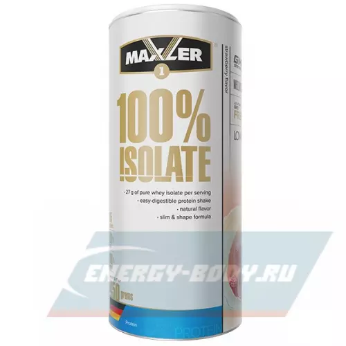  MAXLER 100% Isolate Клубника, 450 г