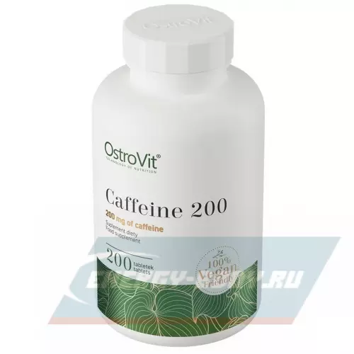 Энергетик OstroVit Caffeine 200 200 веган таблеток