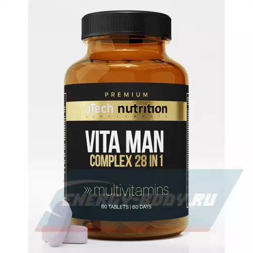  aTech Nutrition Vita Man Premium Нейтральный, 60 таблеток