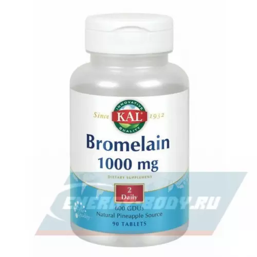  KAL Bromelain 1000 mg 90 таблеток