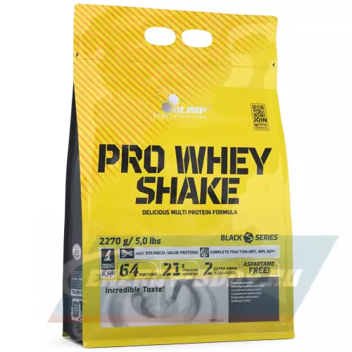 Протеин OLIMP Pro Whey Shake Клубника, 2270 г