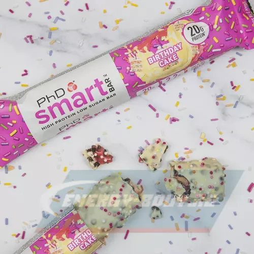 Батончик протеиновый PhD Nutrition Smart Bar Праздничный торт, 64 г