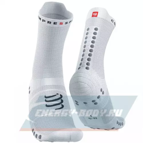  Compressport Носки V4 Run Hi White Alloy T1