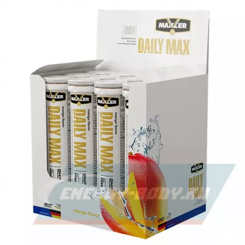  MAXLER Daily Max Effervescent Tabs Манго, 12 х 20 шипучих таблеток