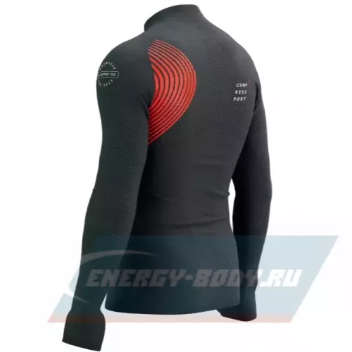  Compressport Кофта Winter Trail Postural V2 Black Core Red L