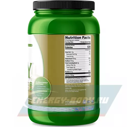  Ultimate Nutrition Clean Whey Protein Blend Ванильный крем, 910 г