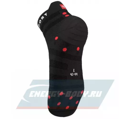  Compressport Носки Run Ultralight Low V4 Black/Red T2