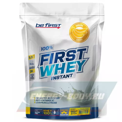  Be First First Whey Instant (сывороточный протеин) Банан, 900 г