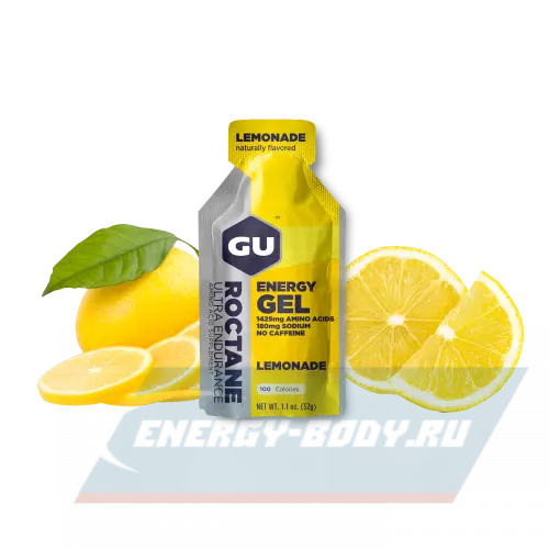 Энергетический гель GU ENERGY GU ROCTANE ENERGY GEL no caffeine Лимонад, 1 стик x 32 г