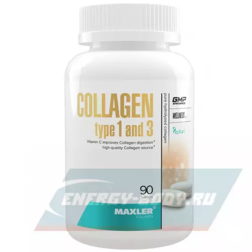 COLLAGEN MAXLER Collagen type 1 and 3 Нейтральный, 90 таблеток