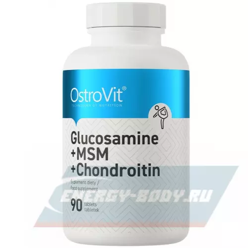 Суставы, связки OstroVit Glucosamine MSM Chondroitin 90 таблеток