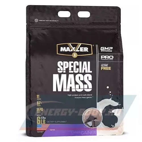 Гейнер MAXLER Special Mass Gainer Шоколад, 2730 г