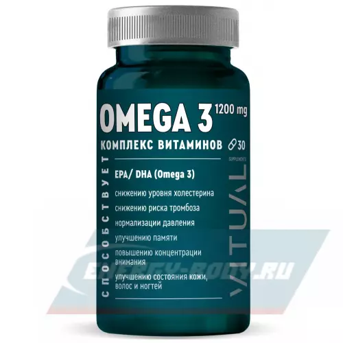 Omega 3 Vitual Laboratories Omega 3 Extra 1200 mg 30 капсул