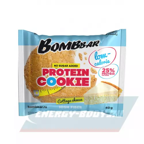 Батончик протеиновый Bombbar Protein cookie 40 Творожный, 12 x 40 г