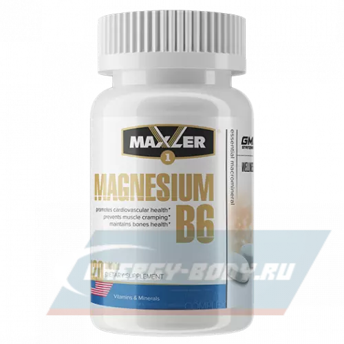  MAXLER Magnesium B6 Нейтральный, 120 таблеток