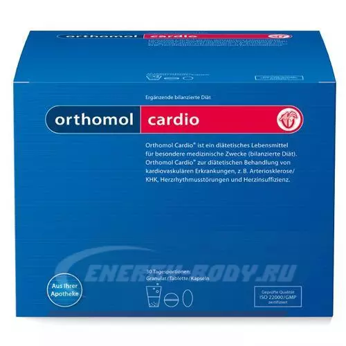  Orthomol Orthomol Cardio (порошок+капсулы+таблетки) Нейтральный, курс 30 дней