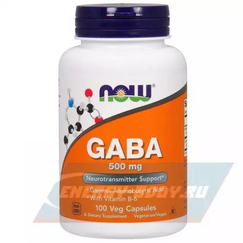  NOW FOODS GABA 500 мг 100 капсул