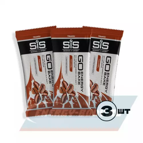 Батончик энергетический SCIENCE IN SPORT (SiS) GO Energy Bake Тирамису, 3 x 50 г