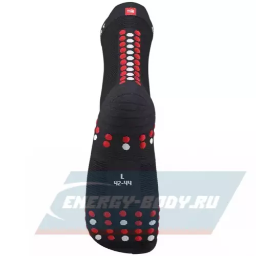  Compressport Носки V4 Run Hi Black/Red T4