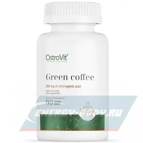 Энергетик OstroVit Green Coffee 90 веган капсул
