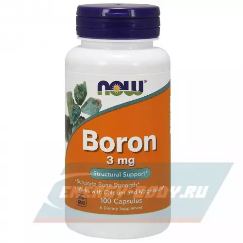  NOW FOODS Boron 3 мг 100 Веган капсулы