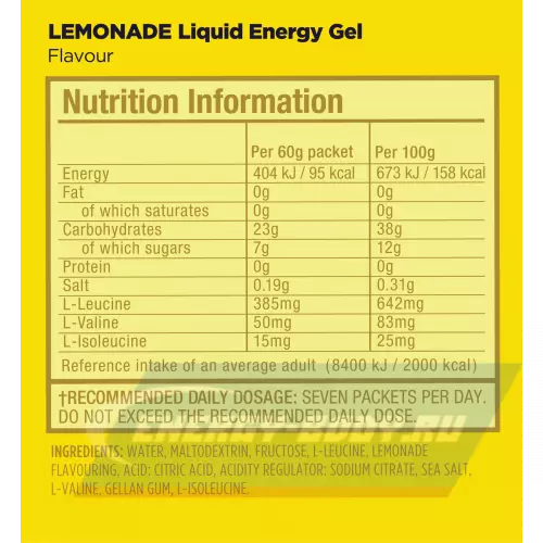 Энергетический гель GU ENERGY GU Liquid Enegry Gel no caffeine Лимонад, 60 г