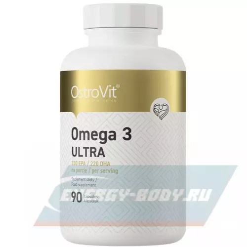 Omega 3 OstroVit Omega-3 Ultra 90 гелевых капсул