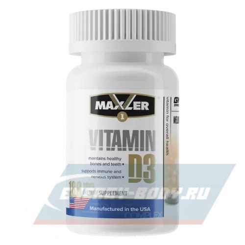  MAXLER Vitamin D3 1200 IU (USA) Нейтральный, 180 таблеток