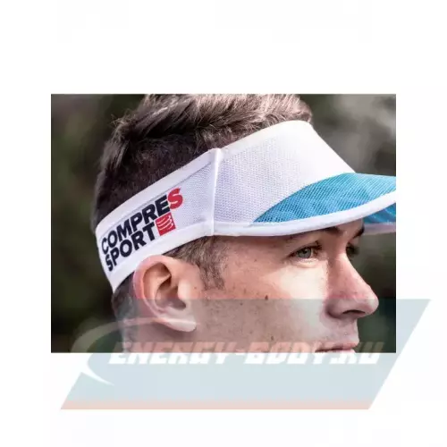  Compressport Visor Spiderweb Ultralight White/Blue 