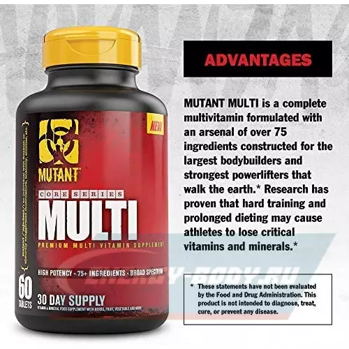  Mutant Core Series Multi Vitamin 60 капсул