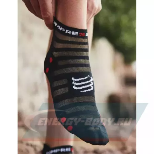  Compressport Носки Run Ultralight Low V4 Black/Red T1