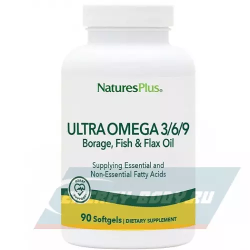 Omega 3 NaturesPlus Ultra Omega 3-6-9 1200 mg 90 гелевых капсул