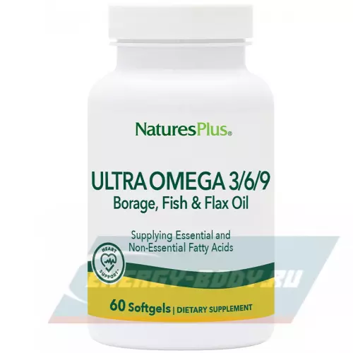 Omega 3 NaturesPlus Ultra Omega 3-6-9 1200 mg 60 гелевых капсул