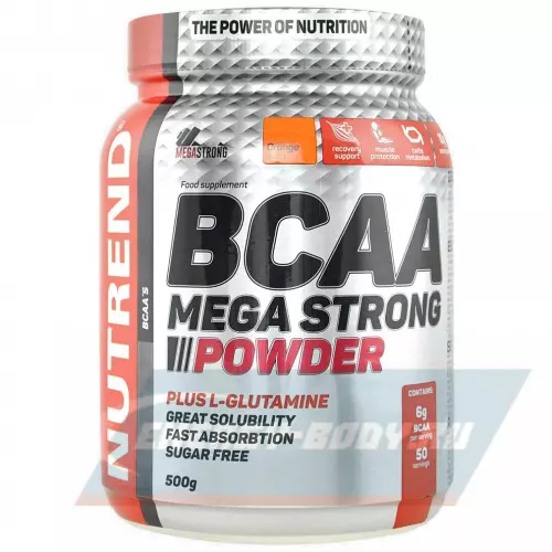 ВСАА NUTREND BCAA MEGA STRONG 4:1:1 Апельсин, 500 г