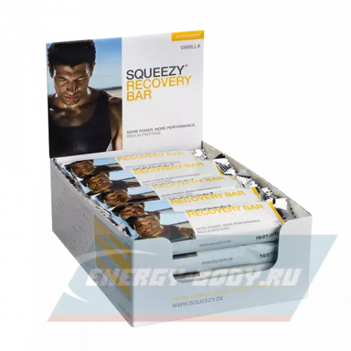 Батончик протеиновый SQUEEZY PROTEIN ENERGY BAR Ваниль, 50 г x 20 батончиков