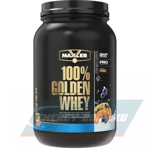  MAXLER 100% Golden Whey Черничный Маффин, 910 г