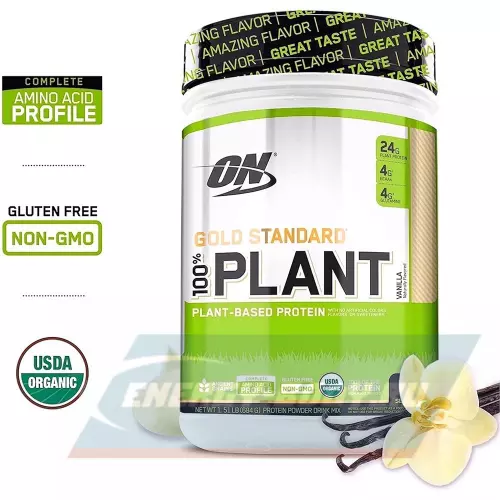  OPTIMUM NUTRITION 100% Plant Gold Standard Ваниль, 722 г