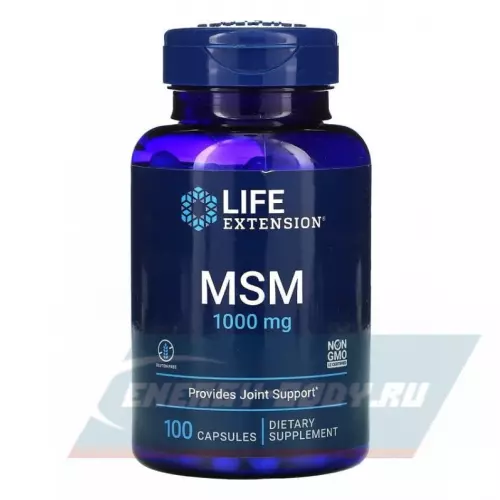 Суставы, связки Life Extension MSM 1000 mg 100 капсул