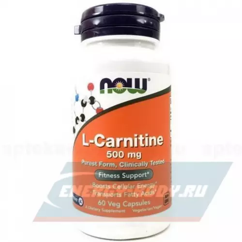 L-Карнитин NOW FOODS L-Carnitine 500 мг 60 капсул