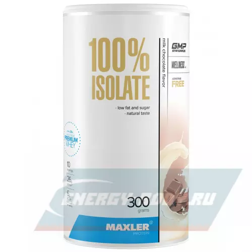  MAXLER Протеин сывороточный изолят Молочный шоколад, 300 г